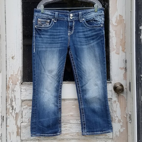 VIGOSS The Chelsea Embellished Capri Size 11/12 - Picture 1 of 16